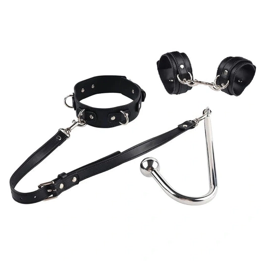 5334 Hook and Collar Cuffs Elegant Anal with Beaded 0826